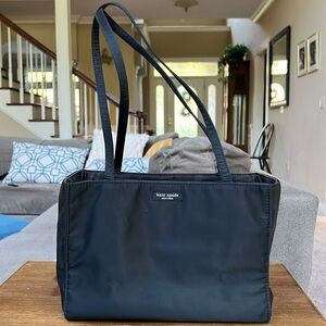 Kate Spade black nylon tote.  Vintage.